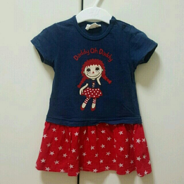 daddy oh daddy(ダディオーダディー)のワンピース　90cm キッズ/ベビー/マタニティのキッズ服女の子用(90cm~)(ワンピース)の商品写真