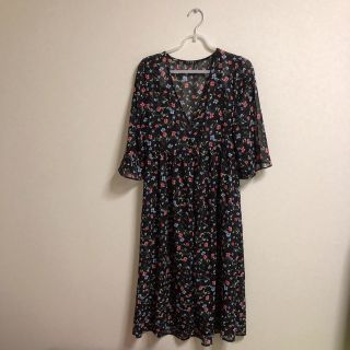 イング(INGNI)の花柄シフォンガウン INGNI(ロングワンピース/マキシワンピース)