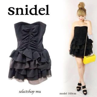 スナイデル(SNIDEL)のsnidel☆ティアードドレス(ミニワンピース)