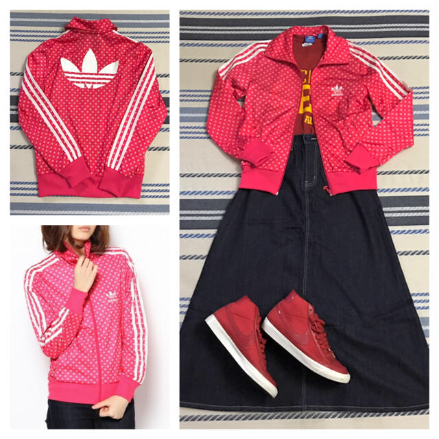 adidas(アディダス)のadidasoriginals リップ柄 ジャージ ジャケット オリジナルス レディースのジャケット/アウター(ブルゾン)の商品写真