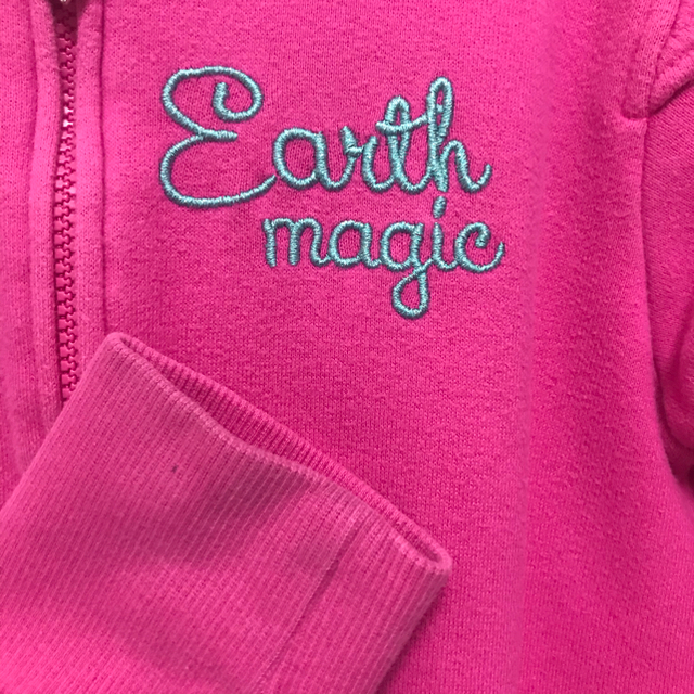 EARTHMAGIC(アースマジック)のEARTH MAGIC☆肩フリル ジップアップ スウェット ブルゾン 140cm キッズ/ベビー/マタニティのキッズ服女の子用(90cm~)(ジャケット/上着)の商品写真