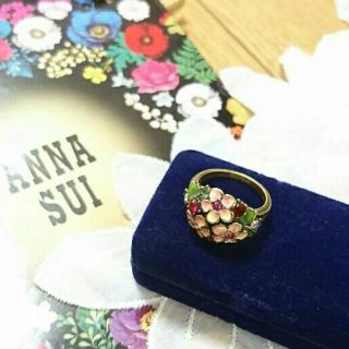 アナスイ(ANNA SUI)のアナスイ  ☆15年前デザイン物 ☆アンティーク調 お花柄 指輪♪(リング(指輪))