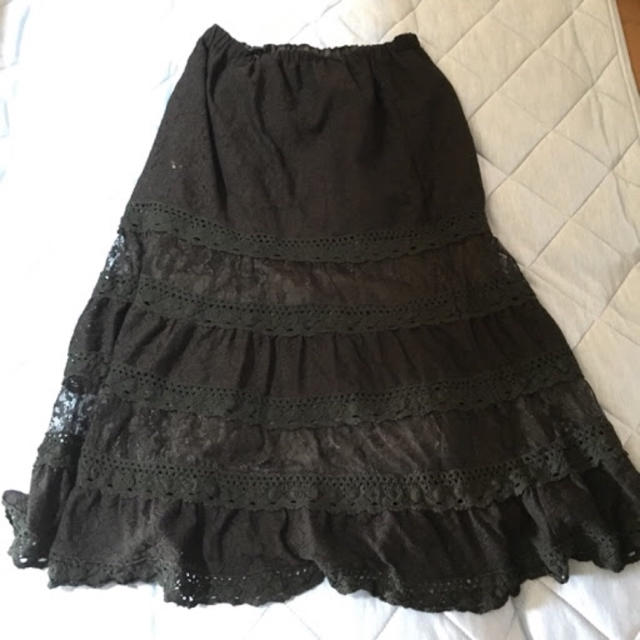 ロングスカート黒   sizeL レディースのスカート(ロングスカート)の商品写真