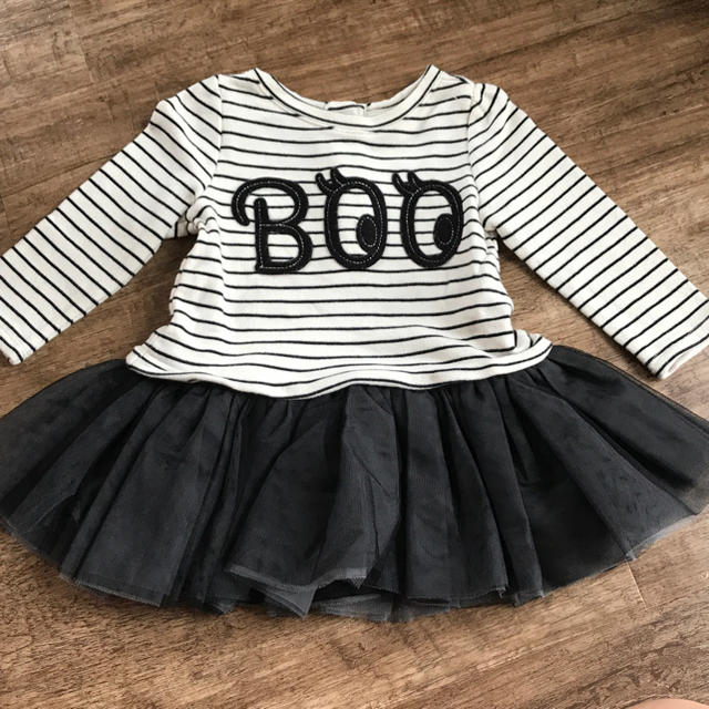 babyGAP(ベビーギャップ)のボーダーチュールチュニック キッズ/ベビー/マタニティのベビー服(~85cm)(シャツ/カットソー)の商品写真