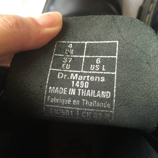 Dr.Martens(ドクターマーチン)のDr.Martens black UK 10ホール レディースの靴/シューズ(ローファー/革靴)の商品写真