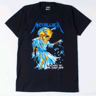 【新品 S 】METALLICA メタリカ ロックTシャツ 黒 ユニセックス(Tシャツ/カットソー(半袖/袖なし))