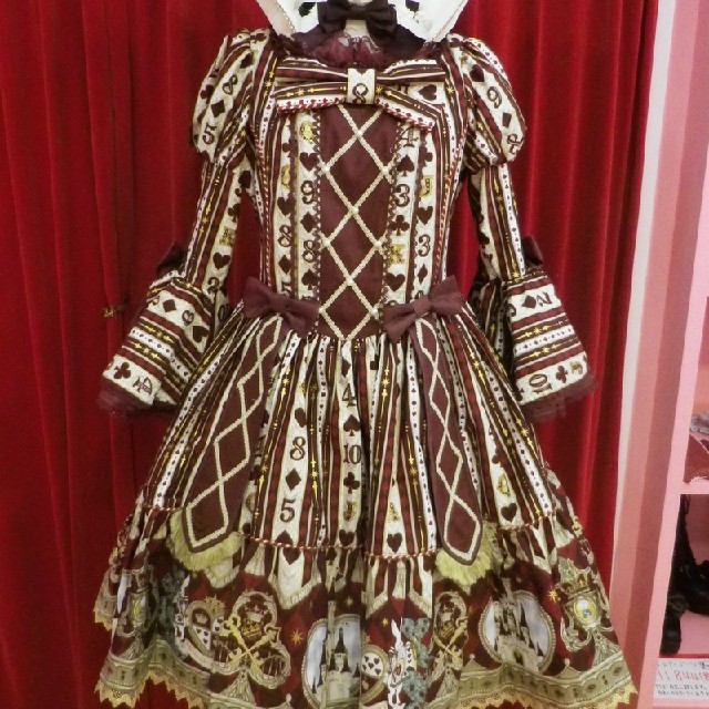 Angelic pretty◇Wonder Queenワンピース◇ ワイン 定番人気 ...