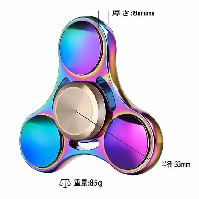 【回転持続時間No.1】ハンドスピナー オーロラカラー 虹 ゴールド　 エンタメ/ホビーのおもちゃ/ぬいぐるみ(その他)の商品写真