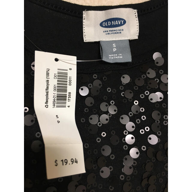 Old Navy(オールドネイビー)のトップス ブラック パーティ  レディースのトップス(カットソー(半袖/袖なし))の商品写真