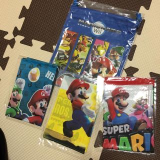 ニンテンドウ(任天堂)の新品☆マリオ巾着&ハンカチ3枚セット(その他)