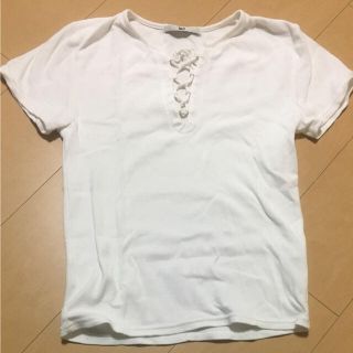 スライ(SLY)のSLYのレースアップトップス(Tシャツ(半袖/袖なし))