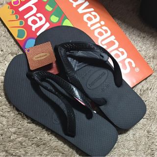 ハワイアナス(havaianas)の新品☺︎ハワイアナス 大人気 ブラック ロンハーマン(サンダル)