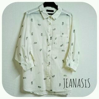 ジーナシス(JEANASIS)のJEANASiS★バイシクル柄シャツ(シャツ/ブラウス(長袖/七分))