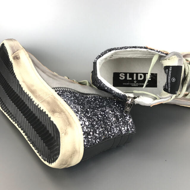 GOLDEN GOOSE(ゴールデングース)のGGDB SLIDE GLITTER MID 42 27 レザー スニーカー メンズの靴/シューズ(スニーカー)の商品写真