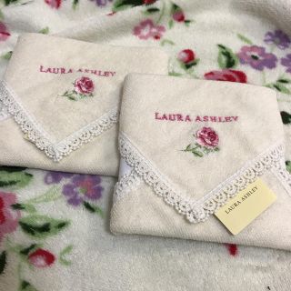 ローラアシュレイ(LAURA ASHLEY)のローラアシュレイ★ミニタオル★新品未使用(タオル/バス用品)