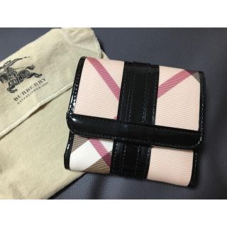 バーバリー(BURBERRY)のバーバリー 正規品  折財布 ベージュ チェック ブルーレーベル (財布)