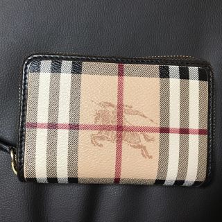 バーバリー(BURBERRY)のバーバリー 折財布 美品 ベージュ チェック ブルーレーベル クレストブリッジ(財布)