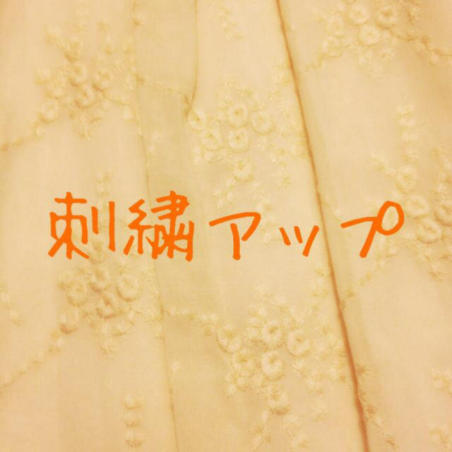 生成り刺繍スカート♡ レディースのスカート(ひざ丈スカート)の商品写真