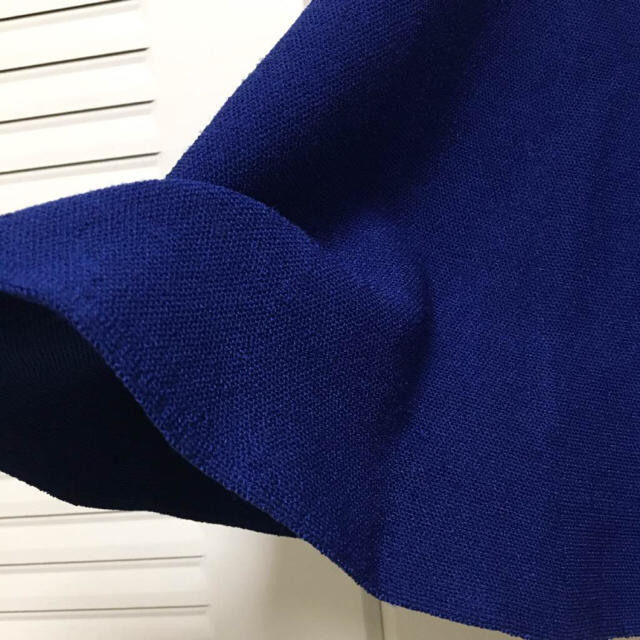 LE CIEL BLEU(ルシェルブルー)のルシェルブルー フレアスカート ミニスカート 青 ブルー レディースのスカート(ミニスカート)の商品写真