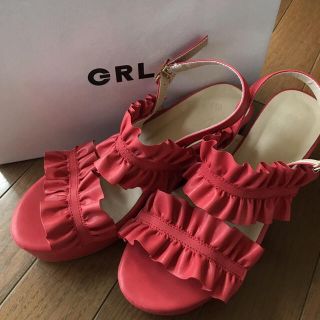 グレイル(GRL)のｍ様専用   GRL フリル厚底サンダル(サンダル)