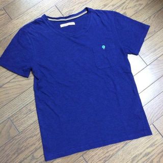 ジャーナルスタンダード(JOURNAL STANDARD)の美品JOURNAL STANDARD ポケット付カットソー ネイビー ジャーナル(Tシャツ/カットソー(半袖/袖なし))