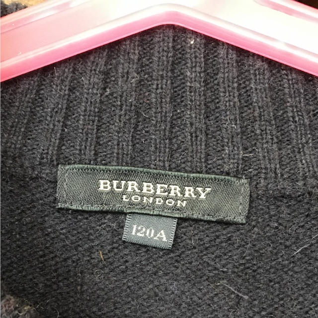 BURBERRY(バーバリー)のウール100% バーバリー120 キッズ/ベビー/マタニティのキッズ服男の子用(90cm~)(カーディガン)の商品写真