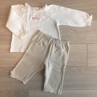 ファミリア(familiar)のfamiliar 70センチ 秋冬物 カットソー＆パンツ(シャツ/カットソー)