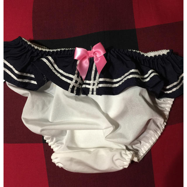 グラマーサイズ  セーラー服風ブラ＆ショーツ☆彡.。 レディースの下着/アンダーウェア(ブラ&ショーツセット)の商品写真