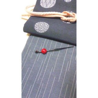 粋な単衣着物　着物　未使用　撫松庵？浴衣(着物)