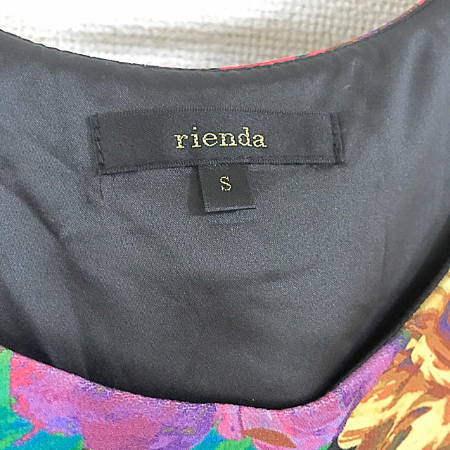 rienda(リエンダ)の【美品】rienda❤︎チェックベルトフラワーコクーンOP レディースのワンピース(ミニワンピース)の商品写真