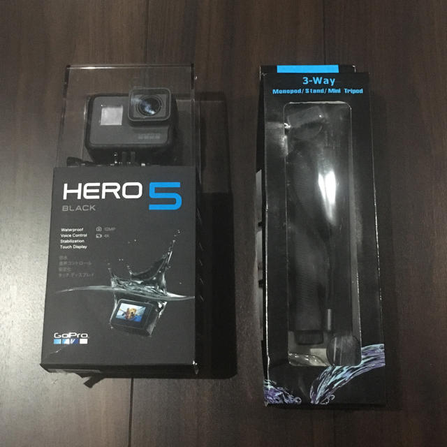 【予約販売】本 早い者勝ちGopro 最終価格 HERO BLACK+3wayセット 5 ビデオカメラ