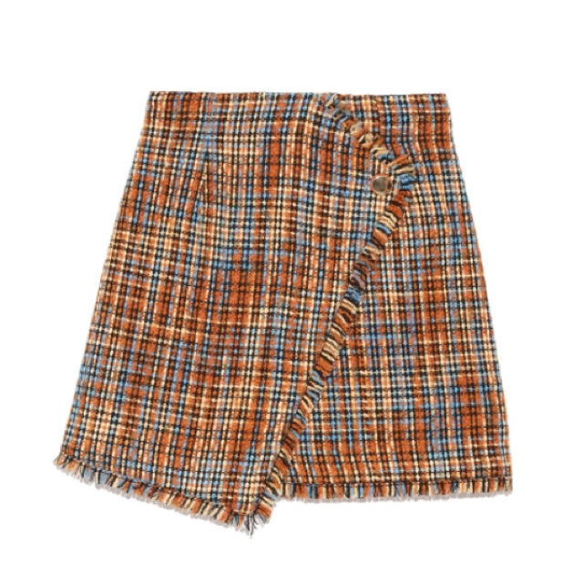 Lily Brown(リリーブラウン)の今期新作 リリーブラウン ツイード台形スカート 新品未使用 レディースのスカート(ミニスカート)の商品写真
