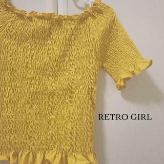 レトロガール(RETRO GIRL)のシャーリングトップス(カットソー(半袖/袖なし))