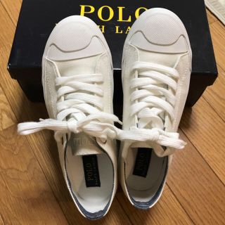 ポロラルフローレン(POLO RALPH LAUREN)の【ラルフローレン】スニーカー ホワイトラモント 24㎝(スニーカー)