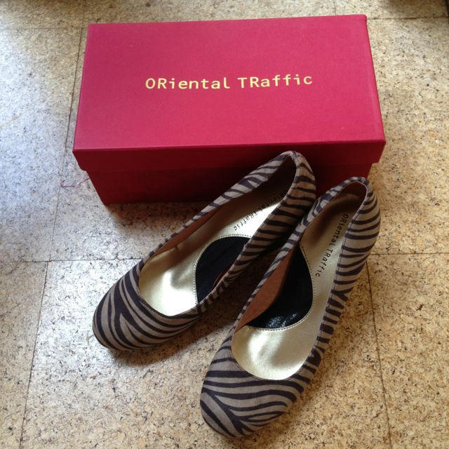 ORiental TRaffic(オリエンタルトラフィック)のオリエンタルトラフィックゼブラ柄パンプス レディースの靴/シューズ(ハイヒール/パンプス)の商品写真