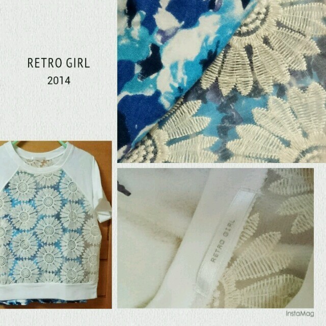 RETRO GIRL(レトロガール)のシースルー❁カットソー レディースのトップス(カットソー(半袖/袖なし))の商品写真