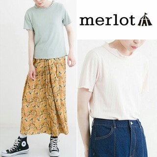 メルロー(merlot)の晩夏～秋初めに♡⑅⃝◌ メルロー リブカットソー(Tシャツ(半袖/袖なし))