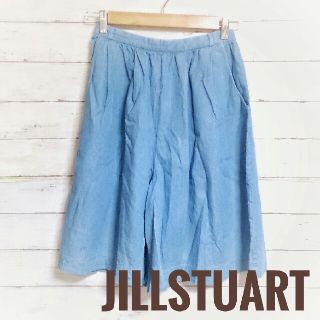 ジルバイジルスチュアート(JILL by JILLSTUART)のJILLSTUART デニム風ガウチョパンツ(カジュアルパンツ)