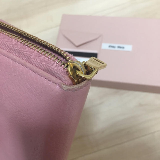 miumiu(ミュウミュウ)のmiumiu♡ピンク長財布 レディースのファッション小物(財布)の商品写真