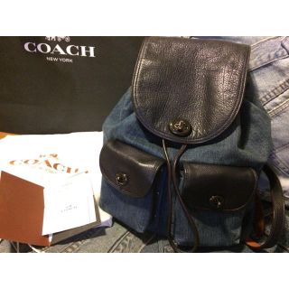 コーチ(COACH)のCOACH デニムリュック(リュック/バックパック)