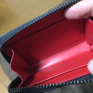 未使用 クリスチャンルブタン パンチング コインケース カードケース