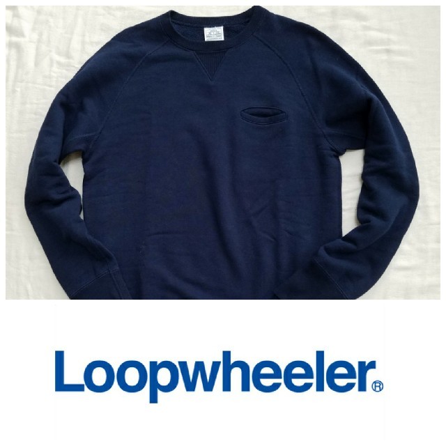 BEAMS(ビームス)の【センバツ様専用】LOOPWHEELERポケット付スウェットネイビー メンズのトップス(スウェット)の商品写真