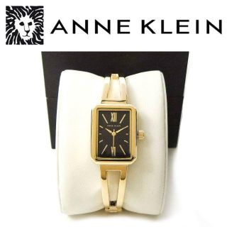 アンクライン(ANNE KLEIN)の送料無料アンクラインANNEKLEINバングル ウォッチAK2802黒 腕時計(腕時計)