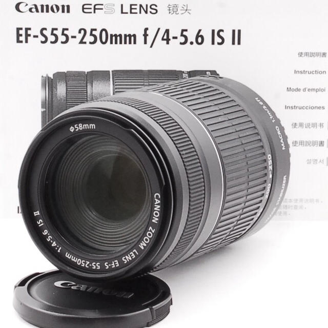 ☆大人気望遠レンズ♪ キャノン EF-S55-250mm IS Ⅱ ☆