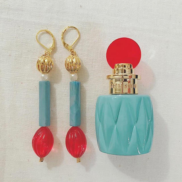 Lochie(ロキエ)の大人気★miumiu風ピアス レディースのアクセサリー(ピアス)の商品写真