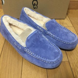 アグ(UGG)の【新品未使用】US8(25.0) UGG アンスレー モカシン ブルー(スリッポン/モカシン)