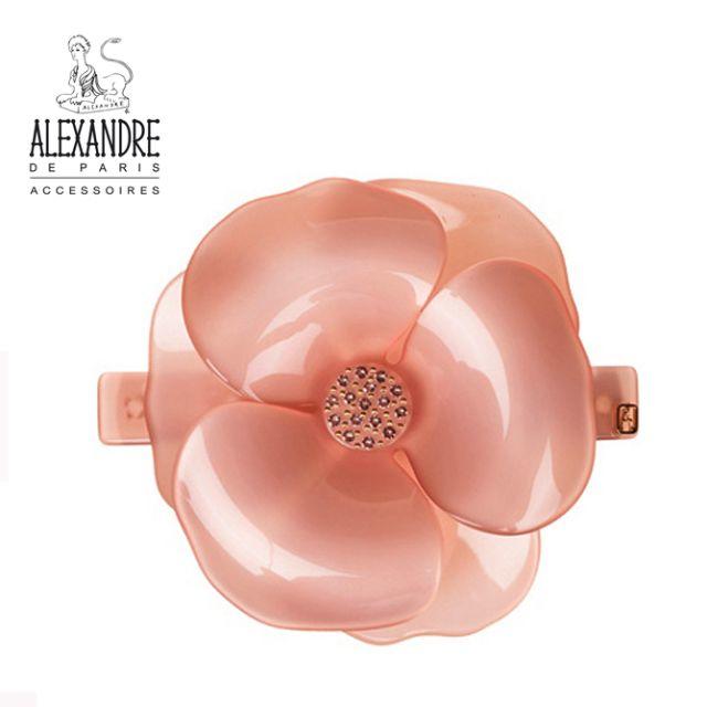 Alexandre de Paris(アレクサンドルドゥパリ)の♪新品♪Alexandre de Paris♪カメリアバレッタ大*桜*8cm レディースのヘアアクセサリー(バレッタ/ヘアクリップ)の商品写真