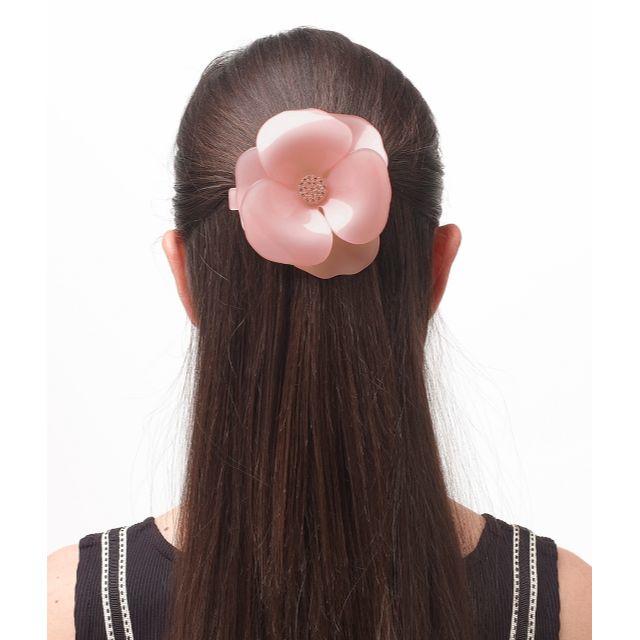 Alexandre de Paris(アレクサンドルドゥパリ)の♪新品♪Alexandre de Paris♪カメリアバレッタ大*桜*8cm レディースのヘアアクセサリー(バレッタ/ヘアクリップ)の商品写真