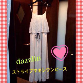 ダズリン(dazzlin)のdazzlinストライプオールインワン♪(ロングワンピース/マキシワンピース)