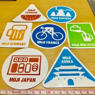 ムジルシリョウヒン(MUJI (無印良品))の【非売品★送料込】無印 MUJI to GO ステッカー 7種類 ②(ノベルティグッズ)